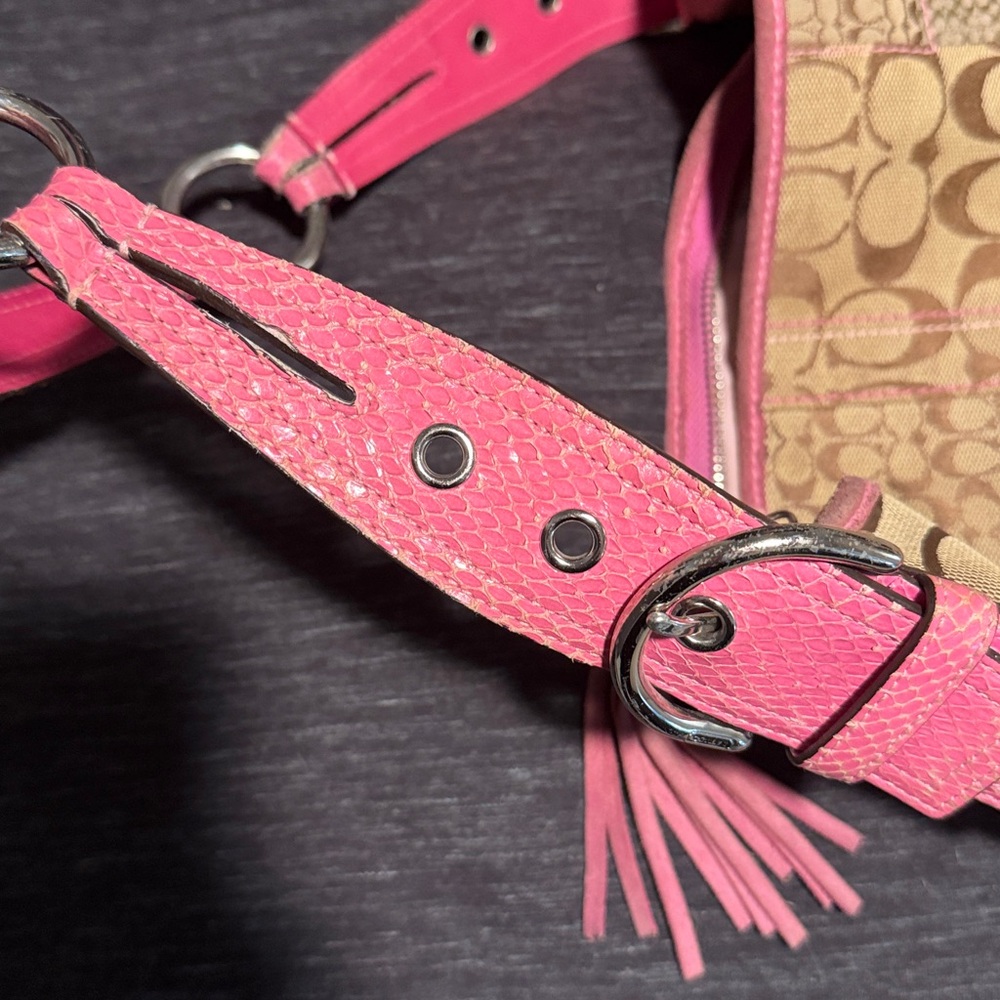 Authentic Coach Patchwork Shoulder Bag & Large Wa… - image 6